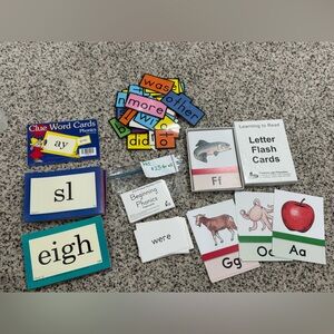 Phonics Educational Flash Cards Set for Kids